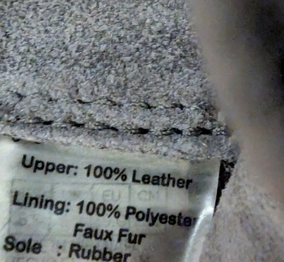 TOMS Women's Paxton Sneaker Boot Size 8.5 Fur Lined Shoe Gray Suede Cozy - Picture 7 of 16